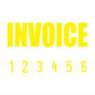 Yellow 08-5006-invoice-mini-number-stamp