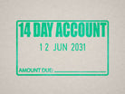 14 Day Account date Stamper Mint Ink