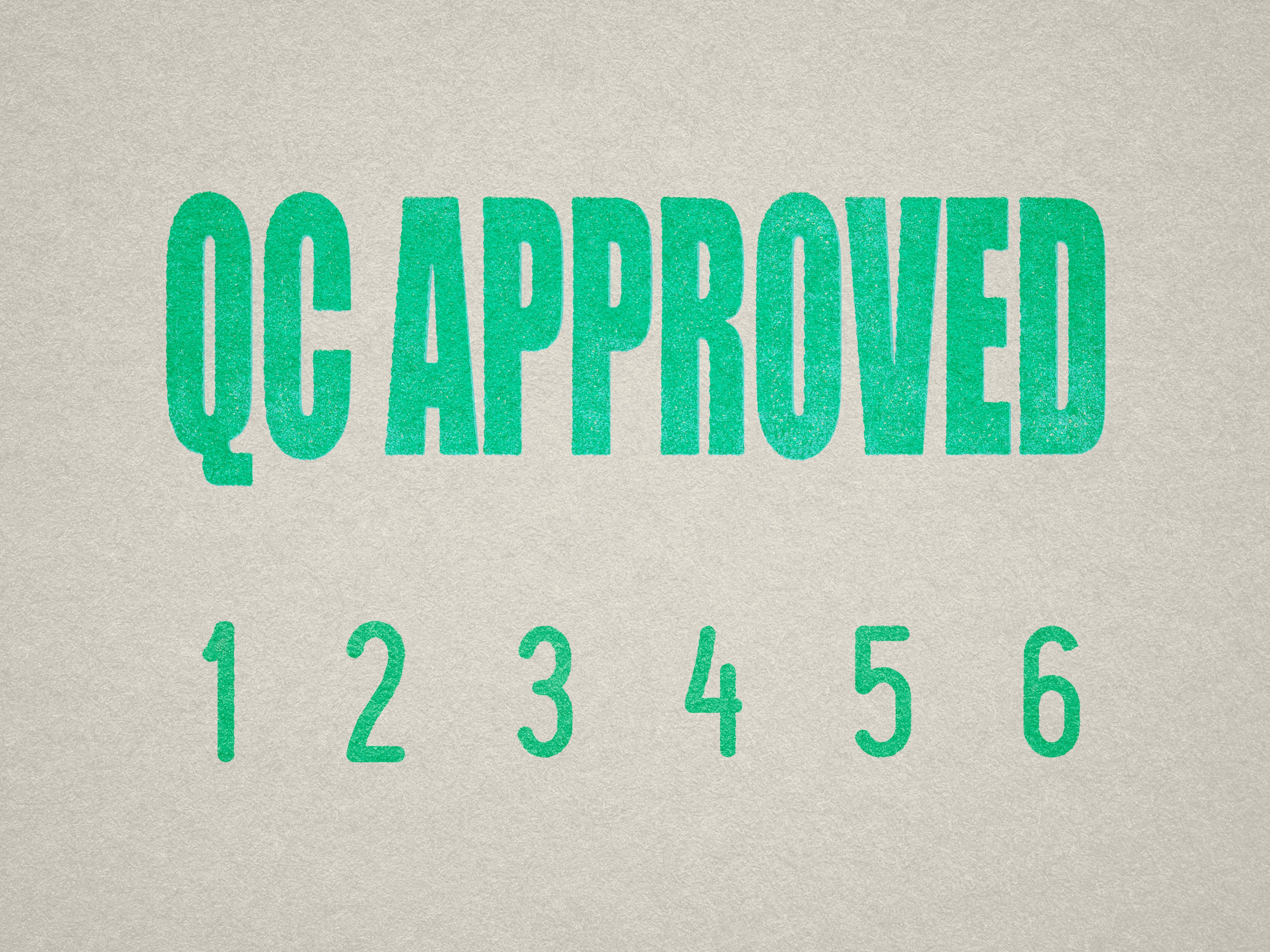 Mint 09-5010-qc-approved-mini-number-stamp-mockup