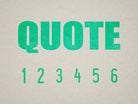 Mint 09-5011-quote-mini-number-stamp-mockup