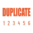 Orange 10-5004-duplicate-mini-number-stamp