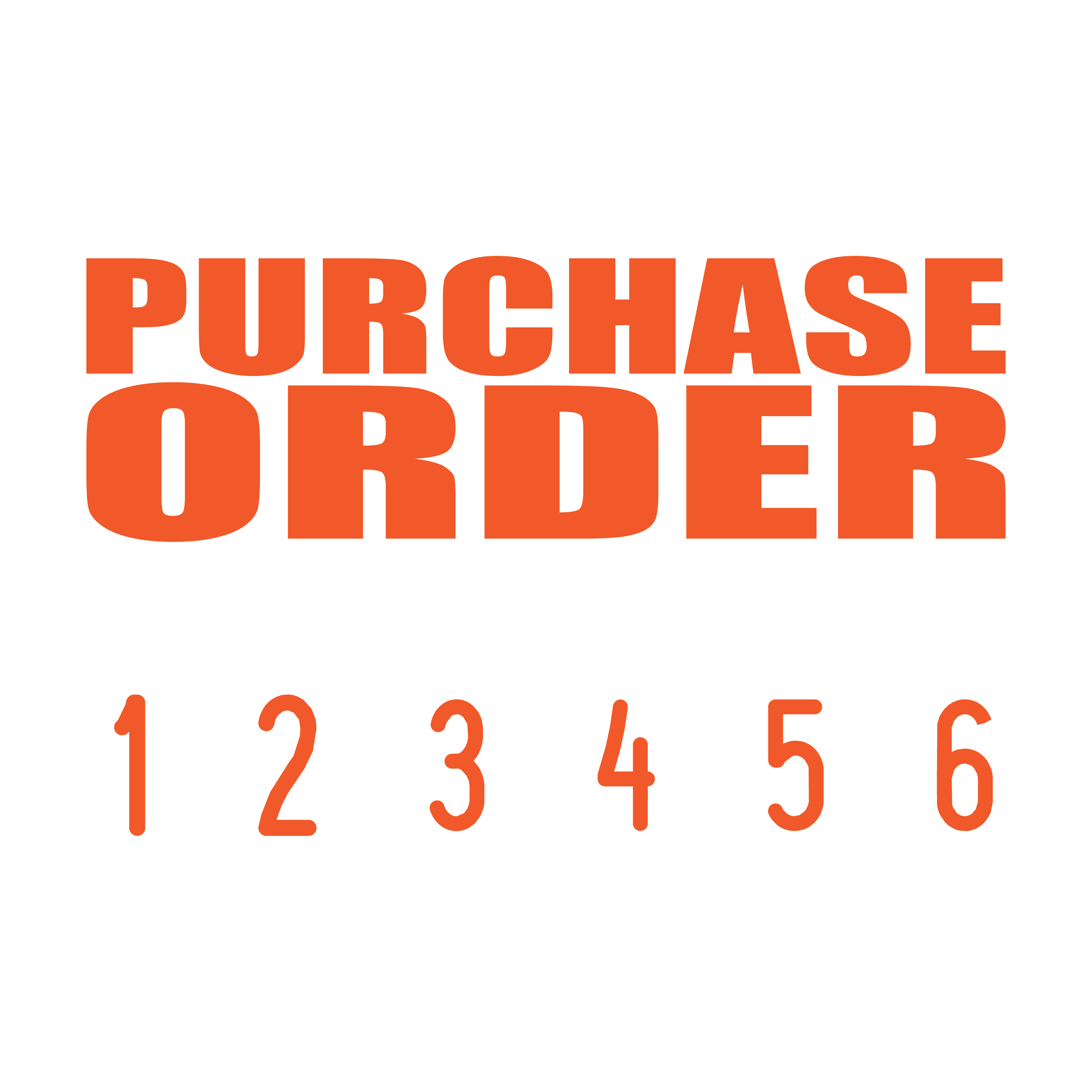 Orange 10-5008-purchase-order-mini-number-stamp