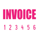 Pink 11-5006-invoice-mini-number-stamp