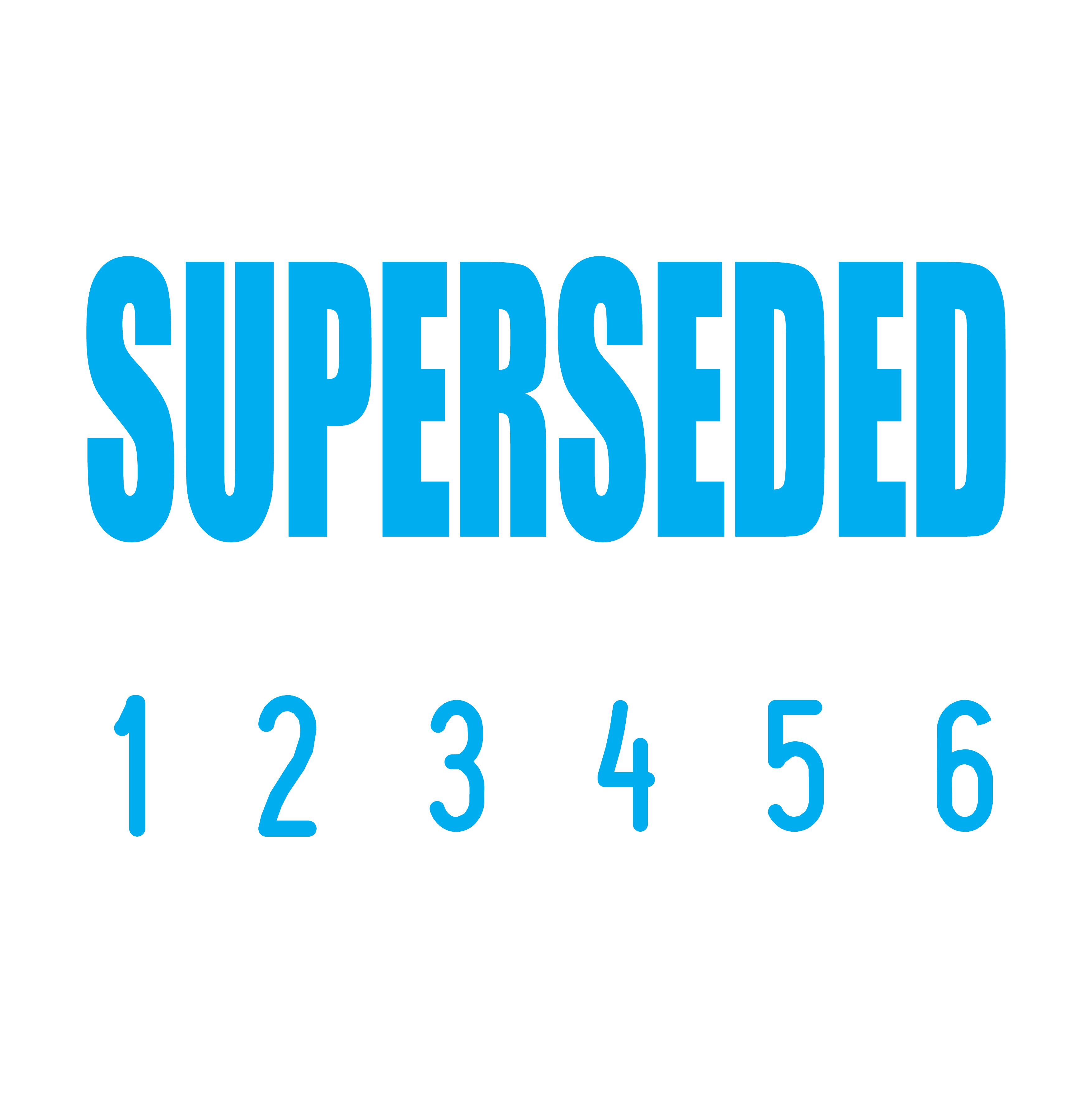 Turquoise 12-5014-superseded-mini-number-stamp