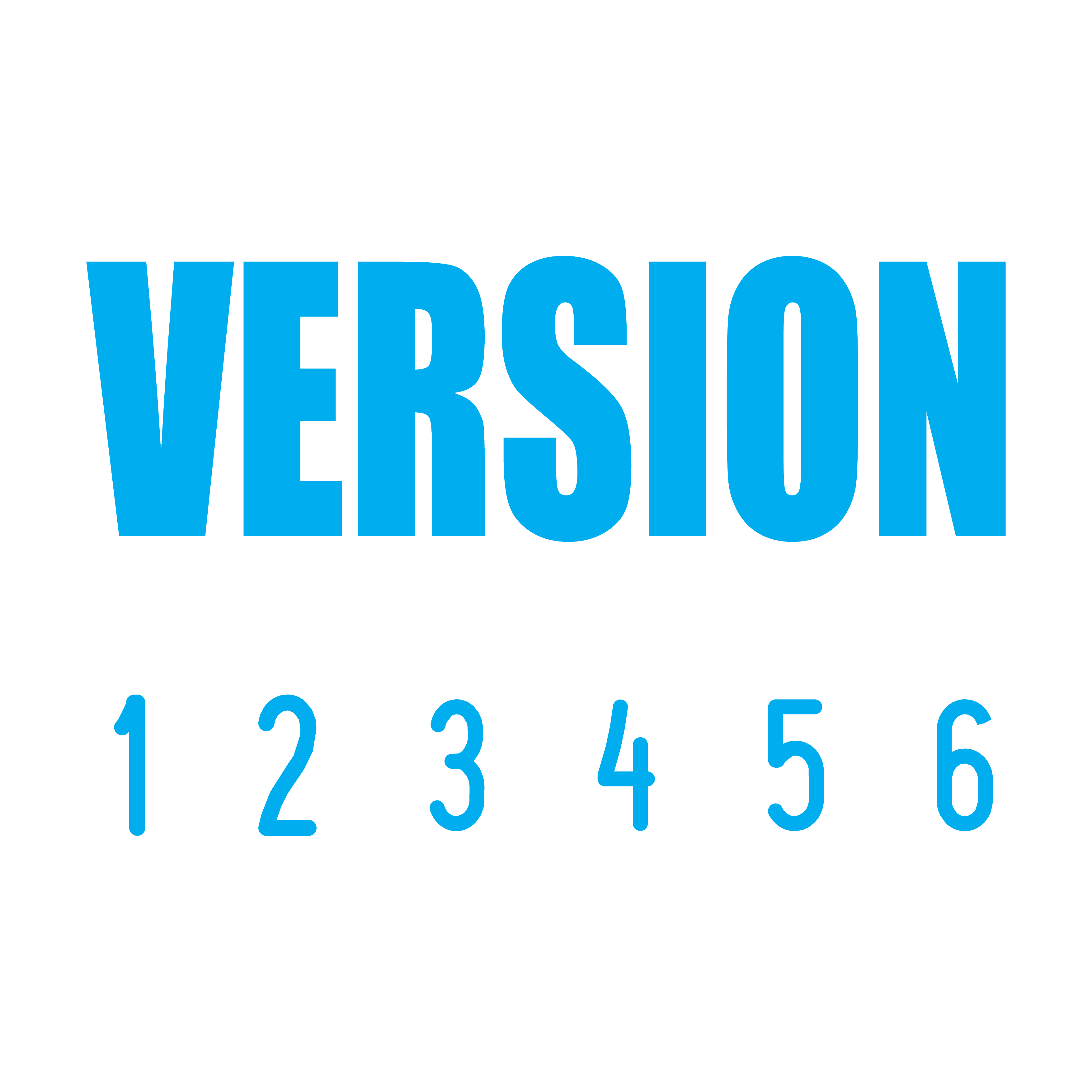 Turquoise 12-5015-version-mini-number-stamp