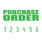 Apple-Green 22-5008-purchase-order-mini-number-stamp