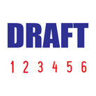 Red-Blue 2 colour 50-5003-draft-mini-number-stamp