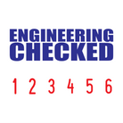 Red-Blue 2 colour 50-5005-engineering-checked-mini-number-stamp