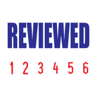 Red-Blue 2 colour 50-5012-reviewed-mini-number-stamp