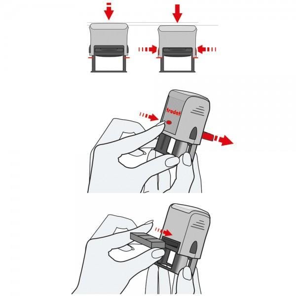 how to change trodat 46045 ink pad