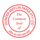 red Common Seal Stamps